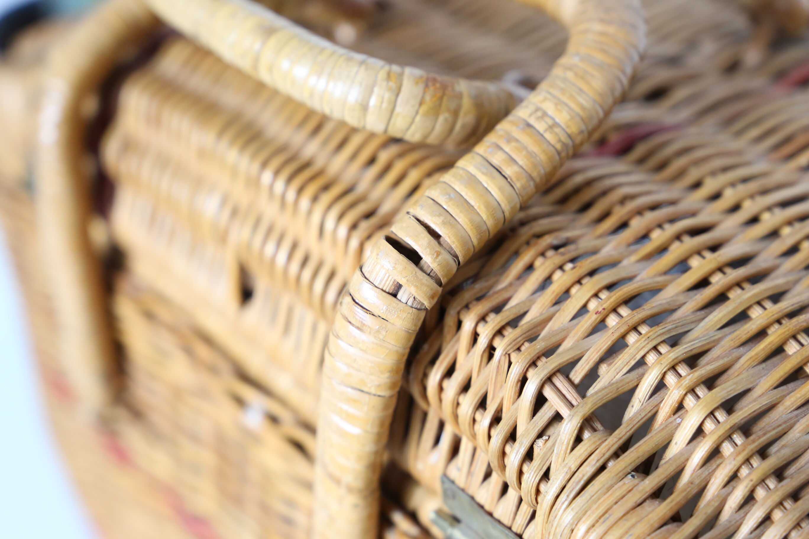 Wicker basket, picnic basket