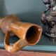 Large handcrafted glazed stoneware jug