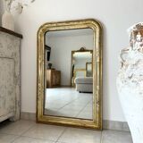 Antique Louis-Philippe mirror, 19th century, silver leaf