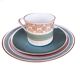 Service en porcelaine turquoise de Kahl, Allemagne, années 1960.