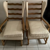 Pair of high chairs from the 50s/60s.