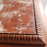 Art deco tray in marble side table