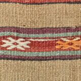 5x6 Unique Wall Hanging Option, Vintage Wool Area Kilim Rug, 148x191Cm