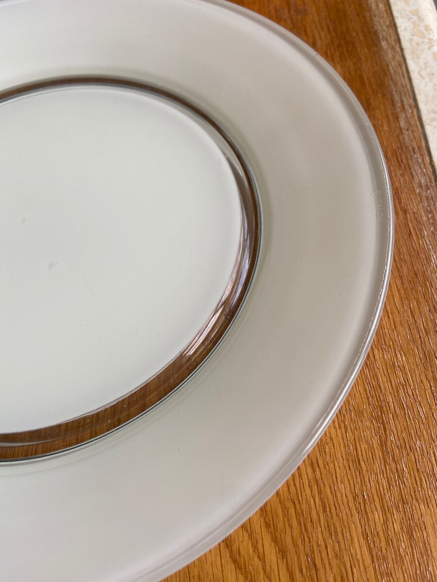 Set of 6 colored glass plates