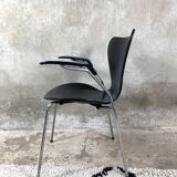 Fauteuil Butterfly noir par Arne Jacobsen pour Fritz Hansen