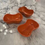 Set of 3 orange ramekins ASA