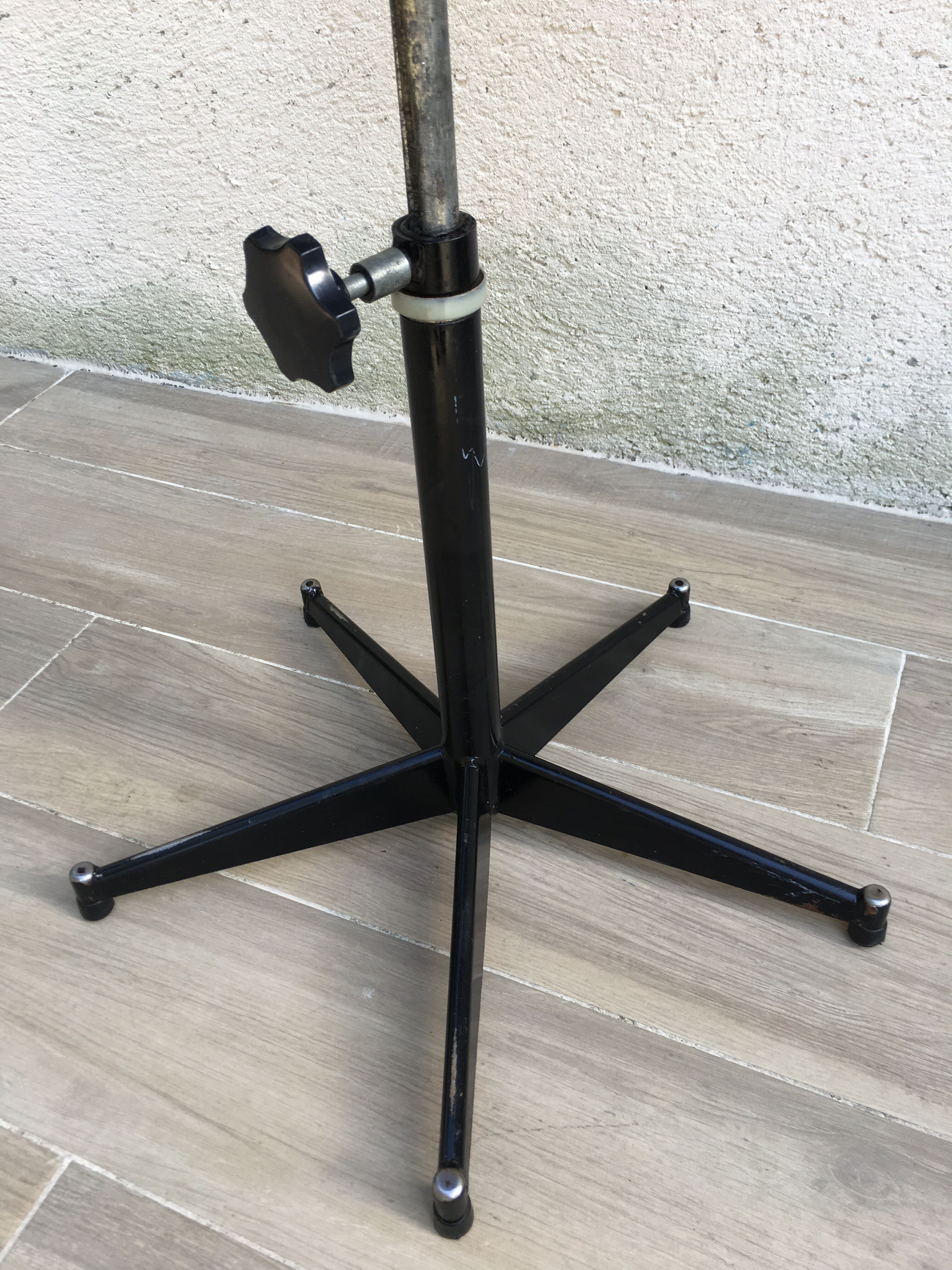 Vintage high stool sitting tractor