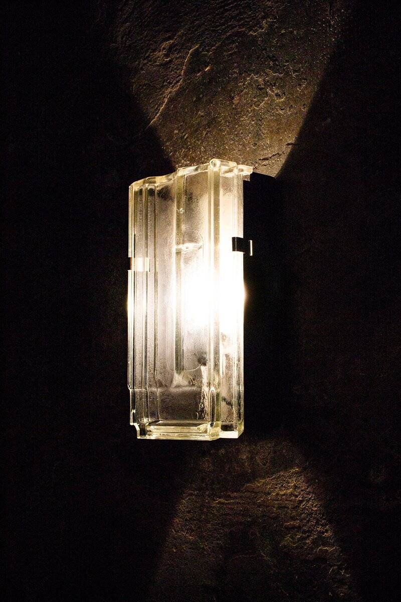 Vintage wall lamp by Fontana Arte, 1970s.