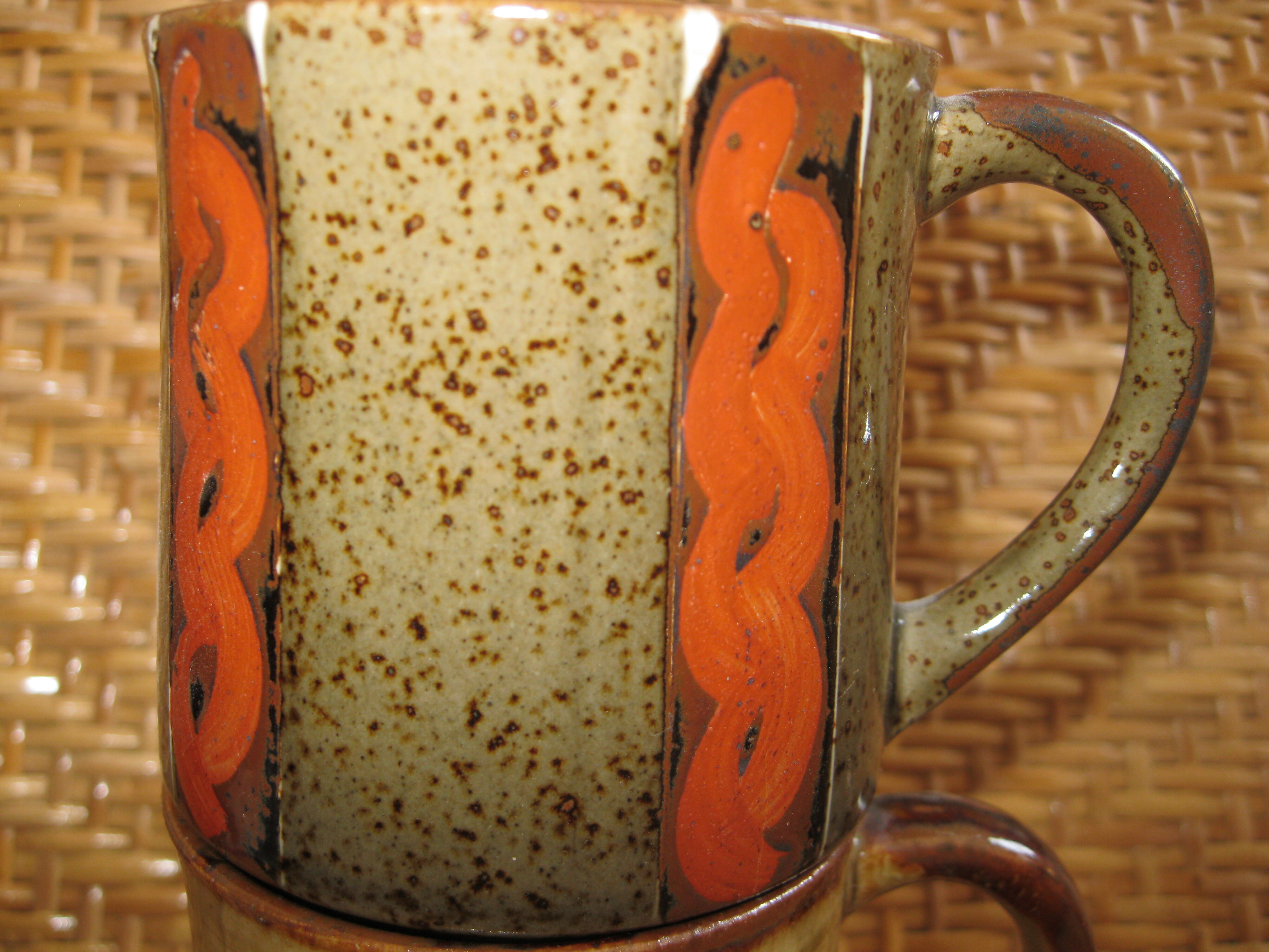 Ensemble de tasses vintage en grés
