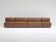 Modular leather sofa, manufactured by Durlet, Belgium, 1970s.