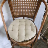 Rattan bar top stool