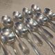 11 silver-plated teaspoons by Christofle, Cluny pattern, striped
