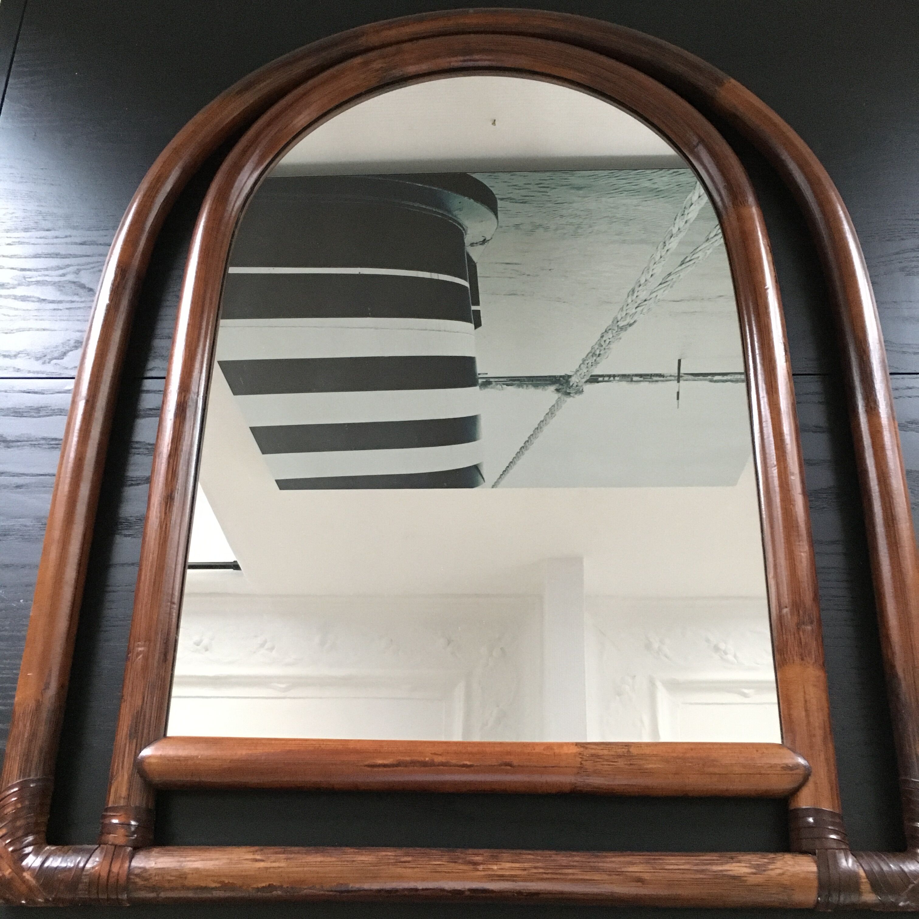 Rattan mirror  62x76cm