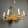 Orange Murano crystal chandelier with 8 light arms. Italian work. Circa 1970.
