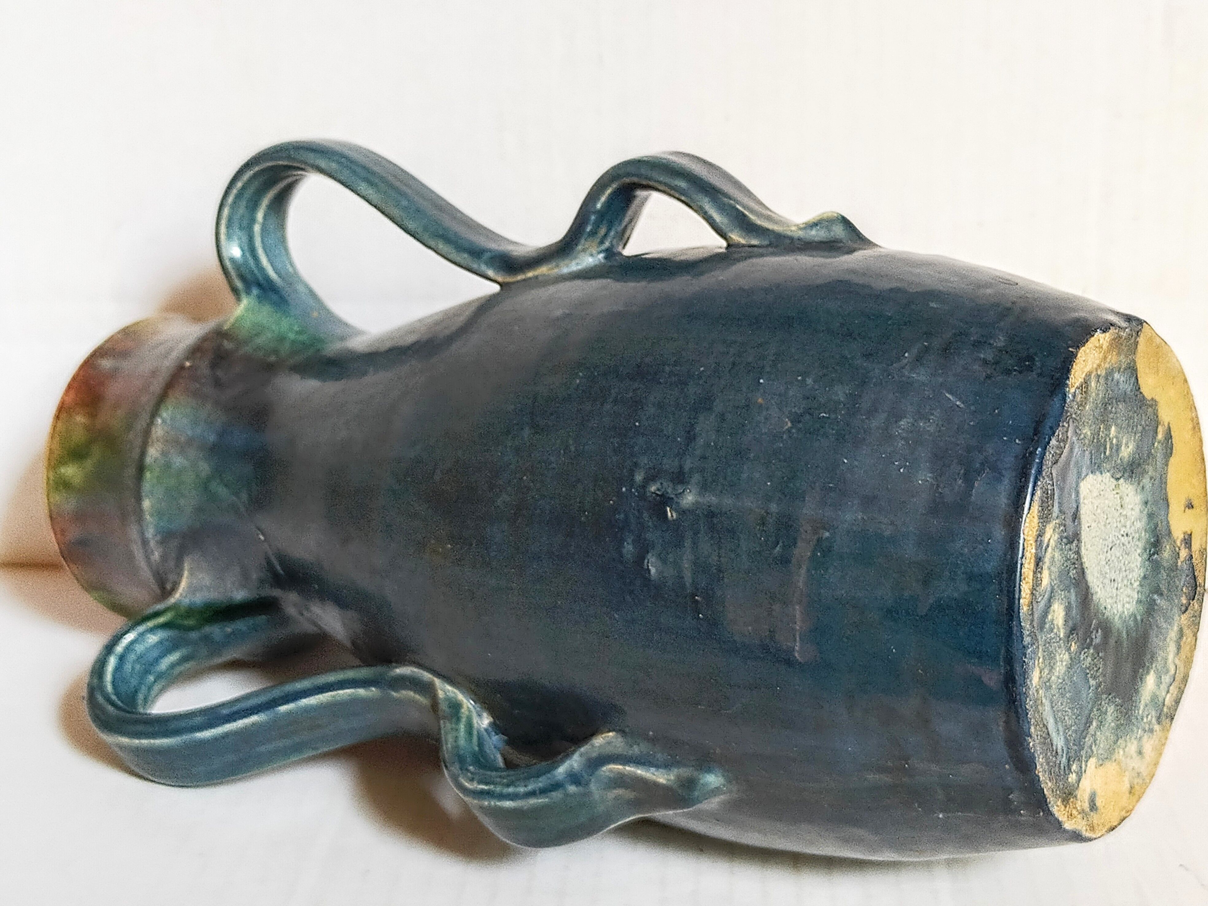 Duo of Flemish pottery of Charles and Auguste Maes early twentieth century