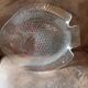 Fish-shaped glass dish