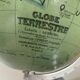 Globe terrestre J.Forest verre vintage 1950 mappemonde - 37 cm