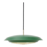 Rare big Lyfa Space Age pendant lamp / Mid-century Danish modern design / 1960s / 1970s / green