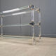 Table console en chrome et lucite, années 1970