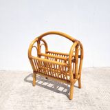 Rattan magazine holder