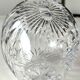 Vintage ball-shaped vase, in Bohemian/Boho chic crystal. 15 x 13 cm