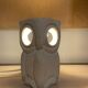 Limestone Owl Lamp, Albert Tormos, France, 1970s
