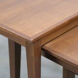 Scandinavian nesting tables "Kvalitet Form Funktion" in teak, 1960