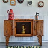 Enfilade art déco, meuble buffet ancien, vaisselier vintage