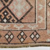 3x12 Soft Red Brown Turkish Runner Rug, 83x365Cm