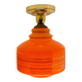 Lampe à pendentif de style Art Déco, Pologne, années 1960