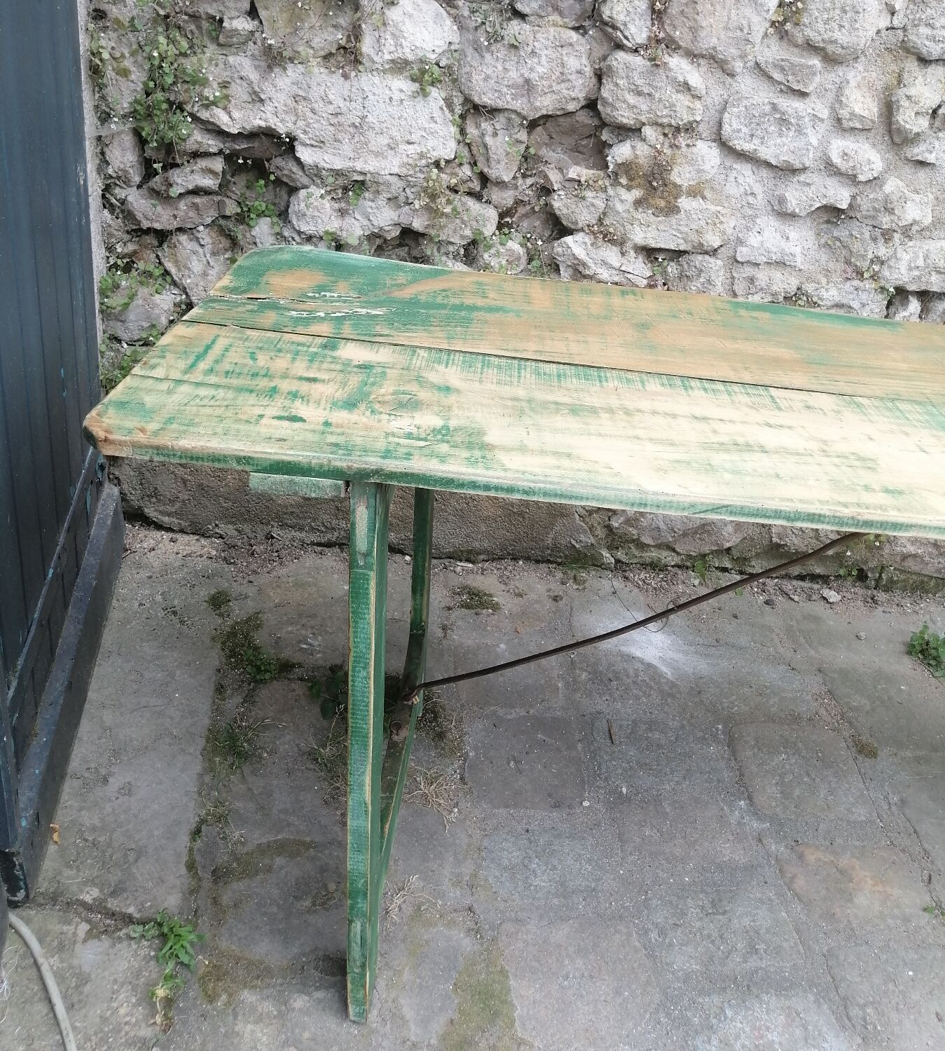 Folding wooden table long 200cm
