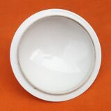 Soupière ancienne   Porcelaine blanche à décor de feuilles de chêne