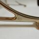 Old brass train luggage rack