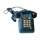 Old phone with keys Socotel S63 blue duck deco retro vintage office living room