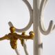 Antique white and gold floor coat rack (circa 1920)