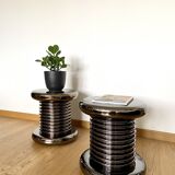Paire de tabourets Bobbin