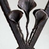 Art Deco lamp by Muller Frères Lunéville, signed glass, 1920.