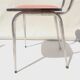 Lot 4 chaises formica rouge