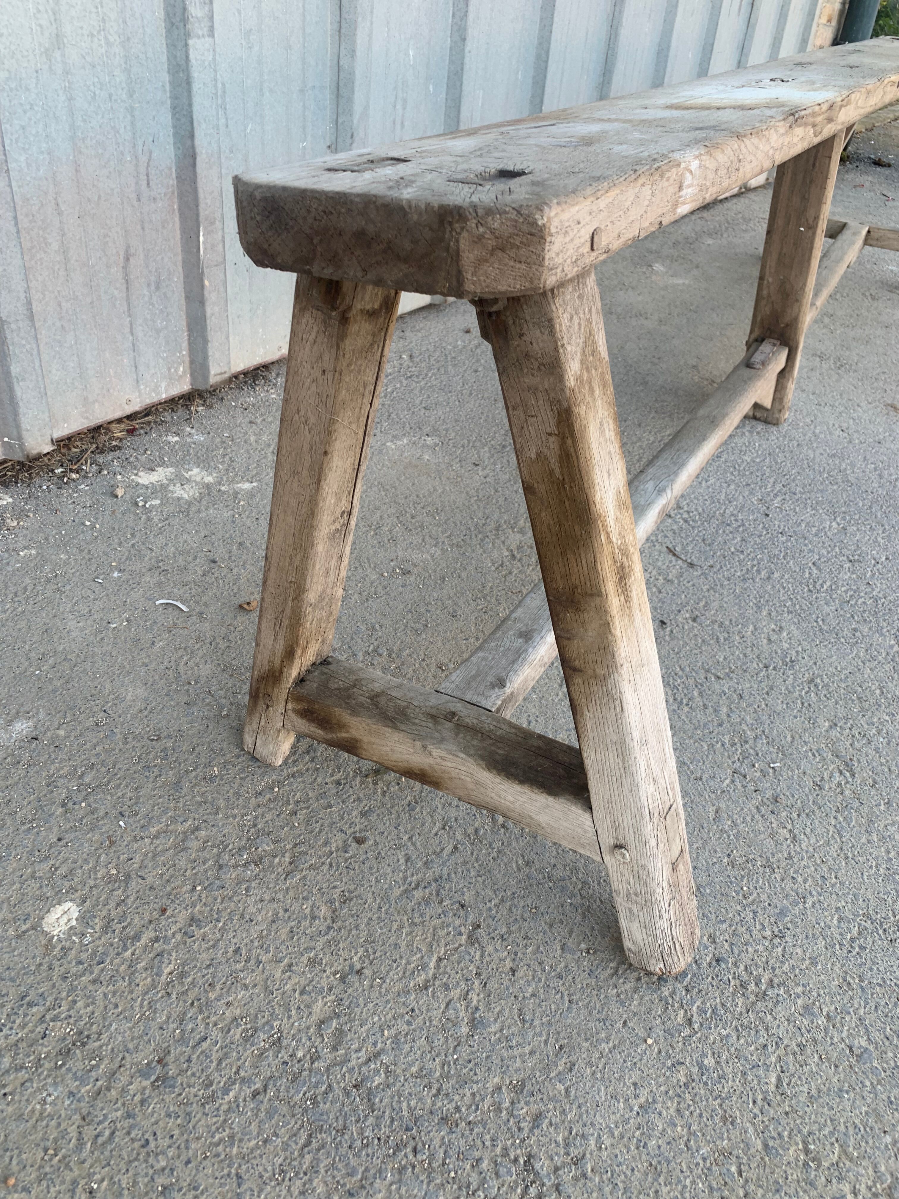 Antique wooden bench