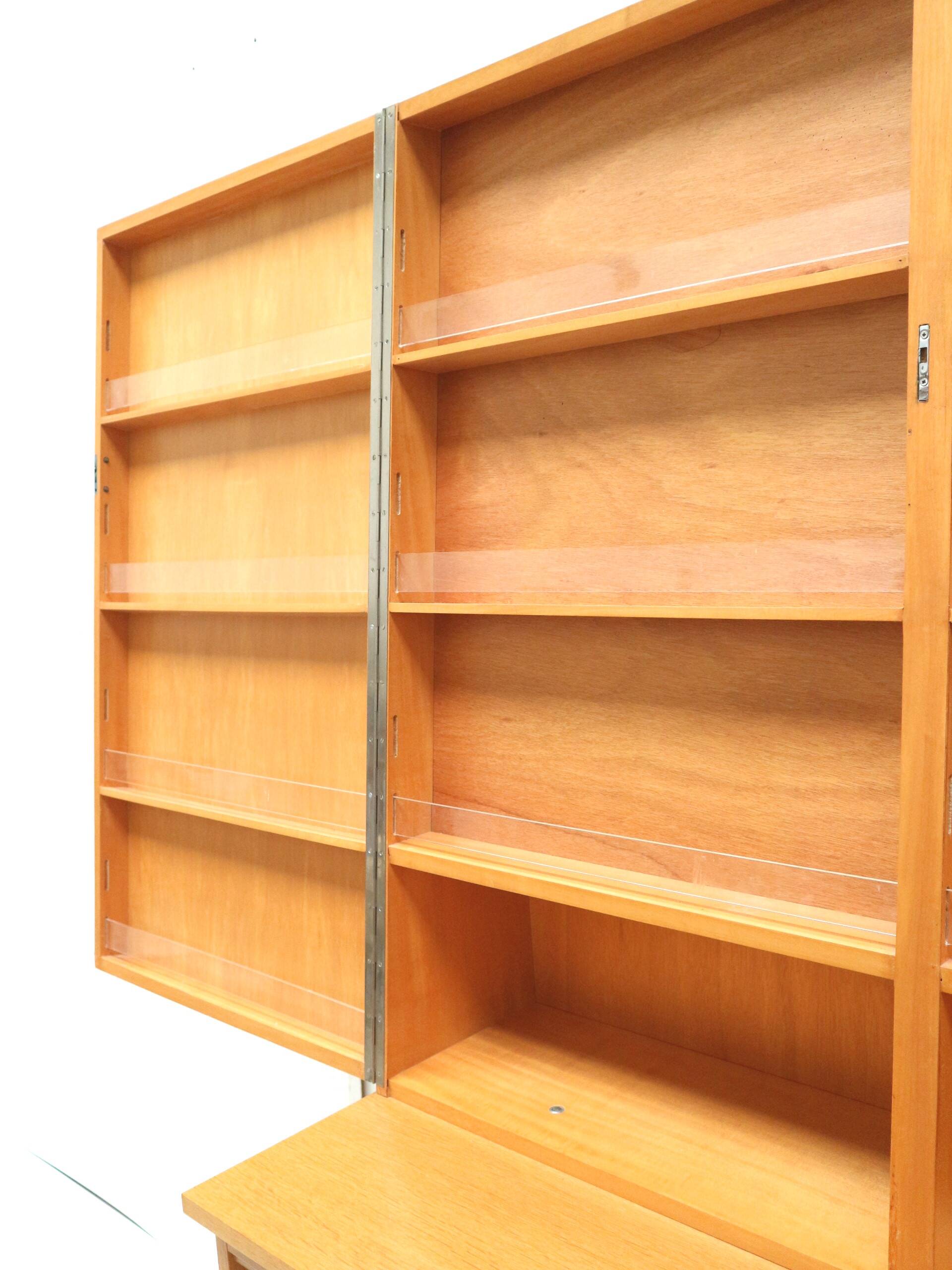 Unique vintage cupboard / sideboard / bookcase made in the 1970s