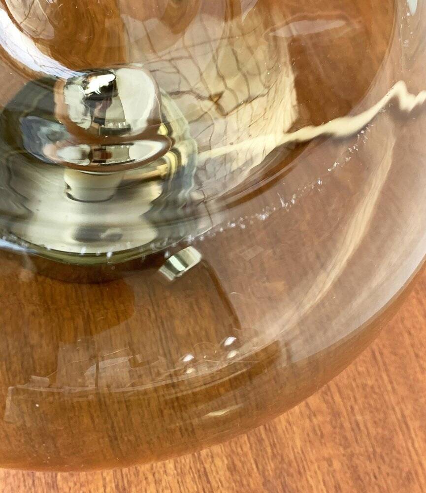 Lampe de Table en Verre Bulbe Espace Années 1960 Milieu du Siècle