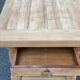 Renovated extendable farmhouse dining table made of solid wood, 200cm, 1950.