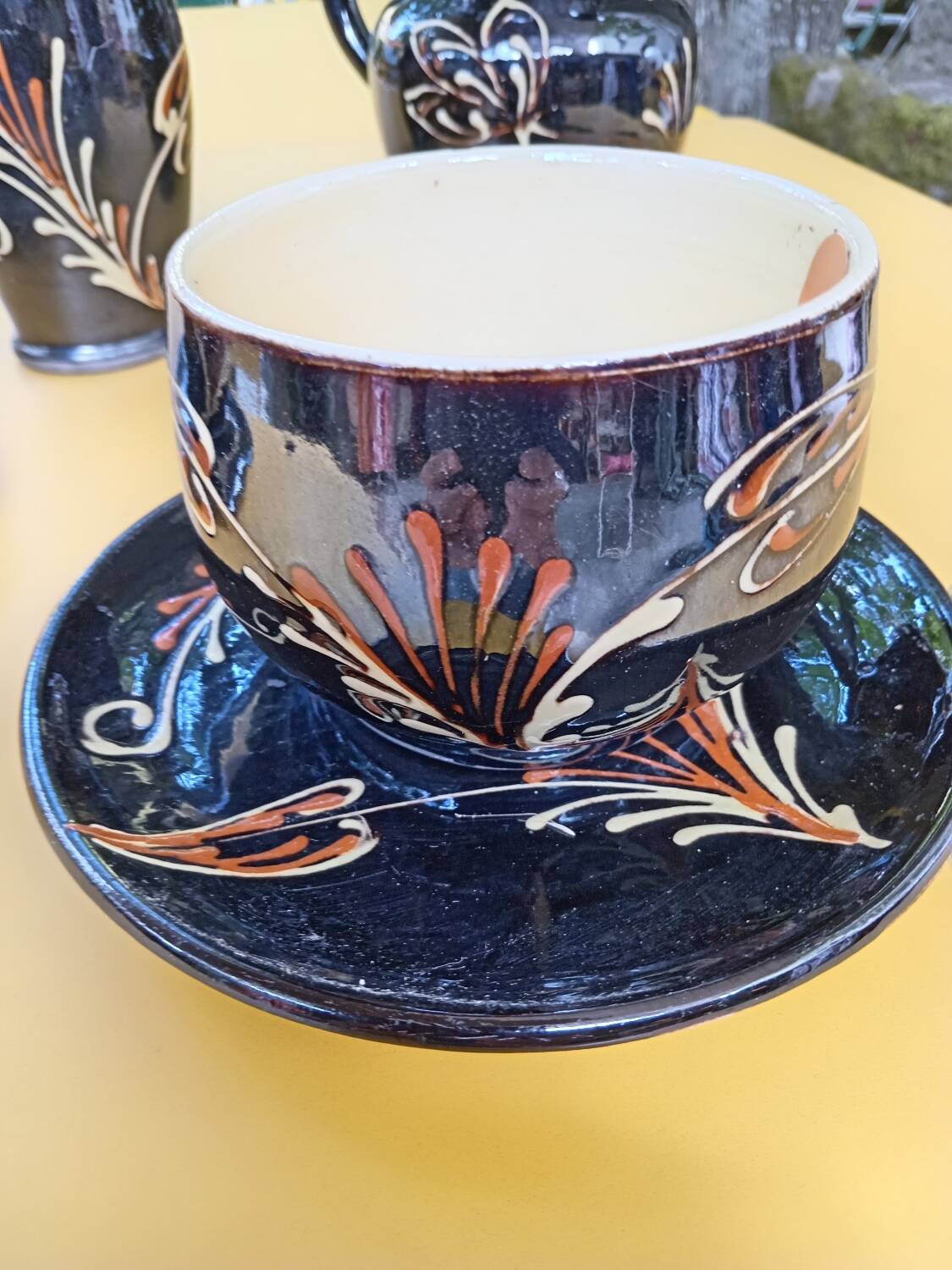Ceramic stoneware lunch service
