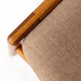 1 of 4 Vintage Danish Teak Dining Chair – 1960s, Reupholstered in Grey