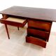 Vintage dark wood desk 50s 60s