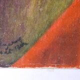 Expressionist Woman Cubist Portrait Painting