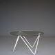 Table basse ronde minimaliste hollandaise. Années 1950