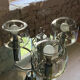 Space age pendant light