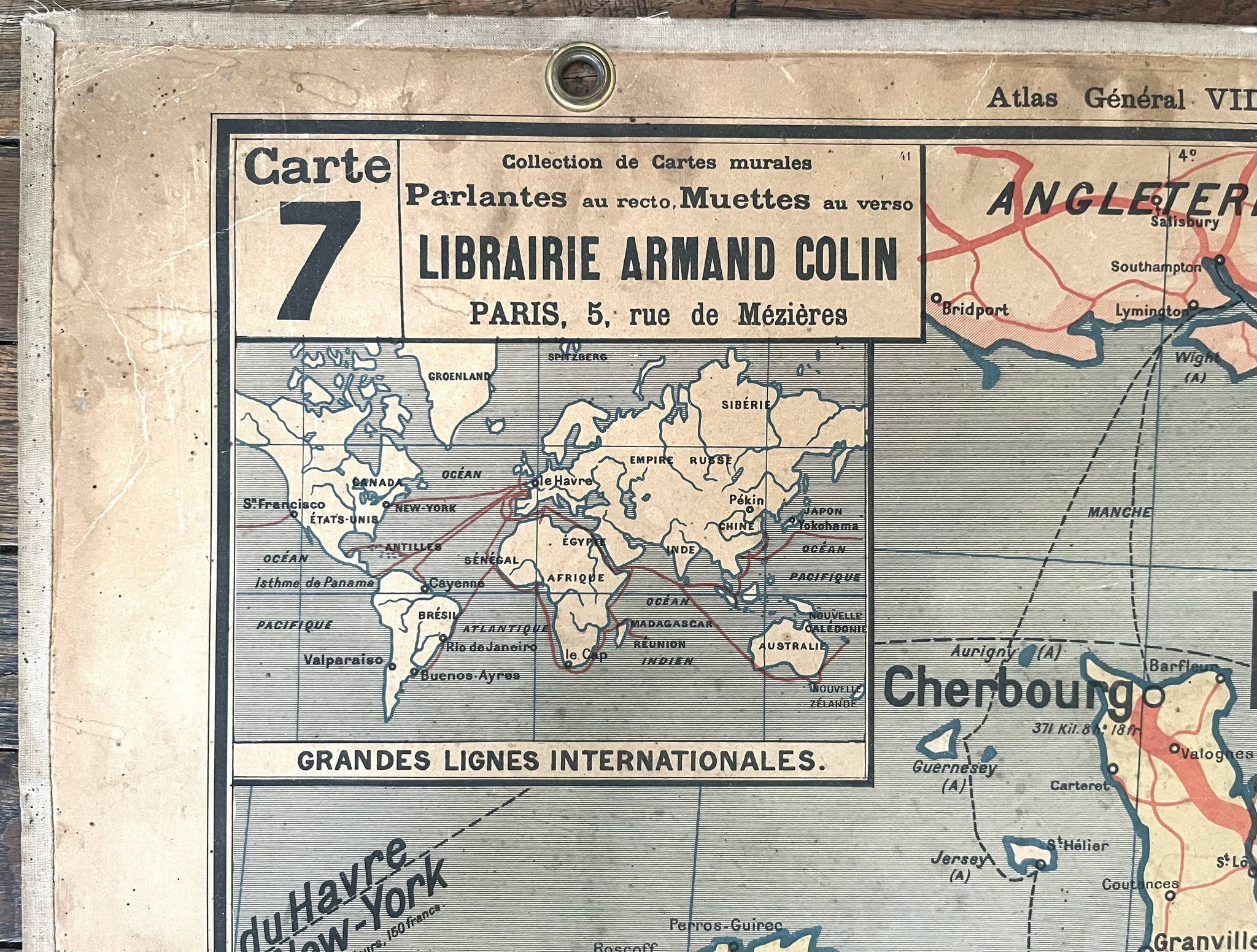 Old Vidal-Lablache map 7, Mézières, T41, 1900 - France Trains