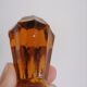 Art Deco amber glass decanter